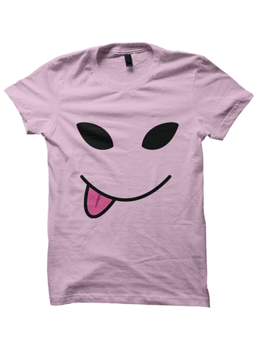 Alien Smiley Face T-Shirt Ladies Tops Tees Mens Fashion Cheap Gifts Funny Shirts Back To School Clothes