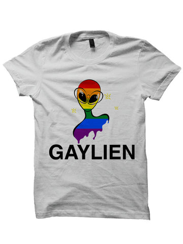 Gay Pride T-shirt Gaylien Shirt