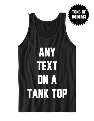 JUST WORDS TANK TOP