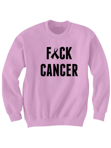 Fuck Cancer Sweatshirt (Ribbon)