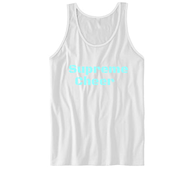 JUST WORDS WHITE TANK TOP