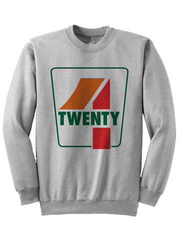 4 Twenty Sweatshirt 420 Sweatshirt 420 Gifts Marijuana Inspired Gifts Weed Culture Adult Mens Womens Clothing