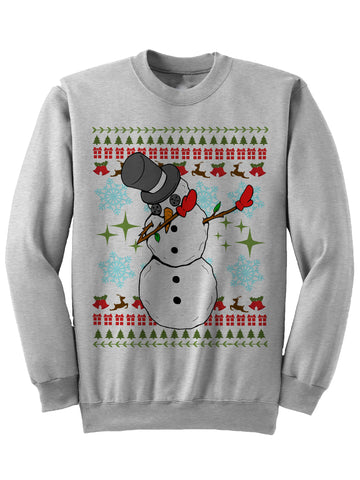 DABBING SNOWMAN - Christmas Sweatshirt