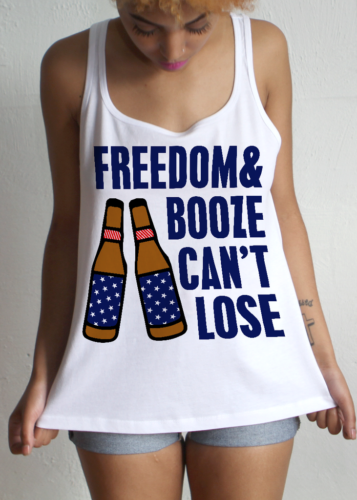FREEDOM AND BOOZE CAN'T LOOSE TANK