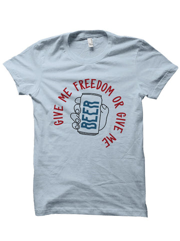 JULY 4TH T-SHIRT GIVE ME BEER T-SHIRT