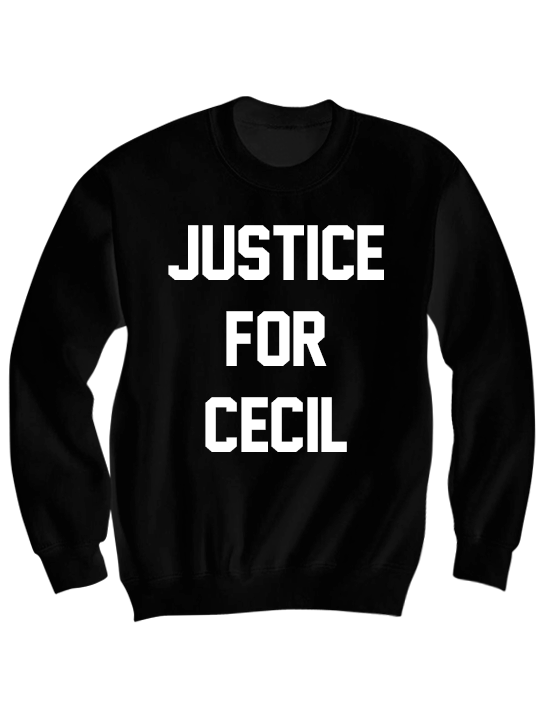 JUSTICE FOR CECIL SWEATSHIRT