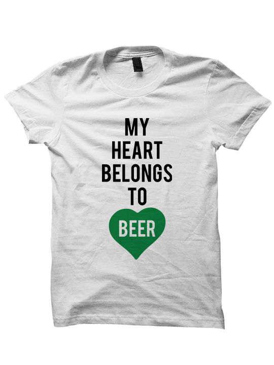 MY HEART BELONGS TO BEER - St. Patrick's Day T-shirt