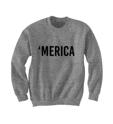 Merica Sweatshirt July 4th Sweater Fourth Of July Outfit