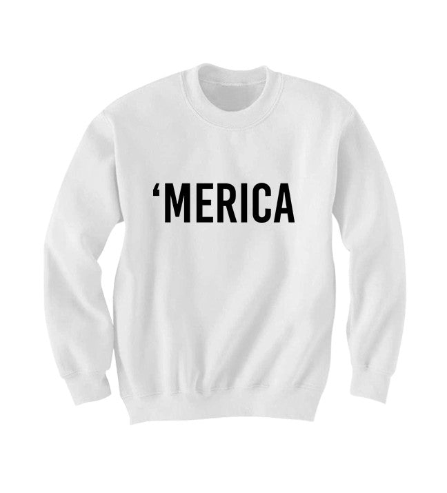 Merica Sweatshirt July 4th Sweater Fourth Of July Outfit
