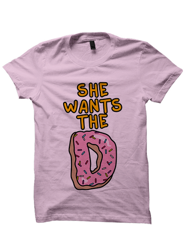 Donut T-shirt She Wants The D T-shirt