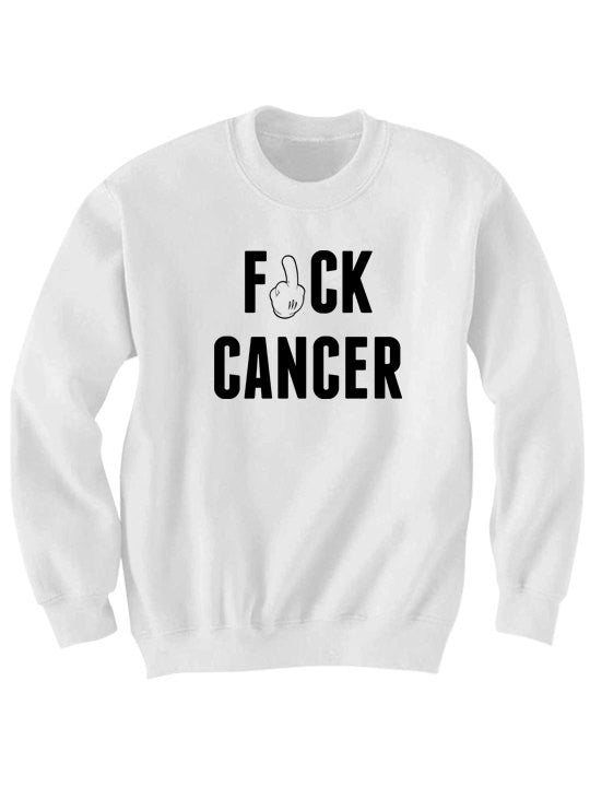 Fuck Cancer Sweatshirt (Finger)