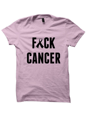 Fuck Cancer T-shirt (Ribbon)