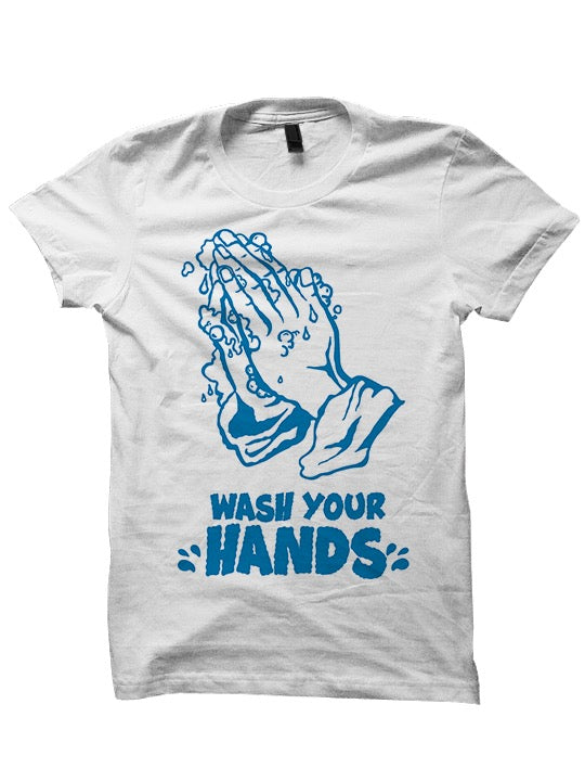 Wash Your Hands T-Shirt Ladies Tops Tees Mens Fashion Cheap Gifts Funny Shirts Back To School Clothes Quarantine Outfits