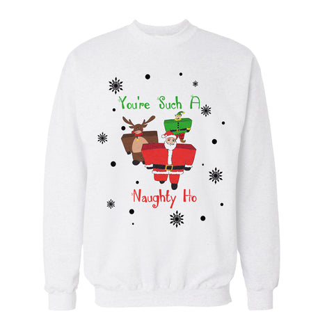 You're Such A Naughty Ho Christmas Sweater Holiday Party Outfit Ugly Christmas Sweater
